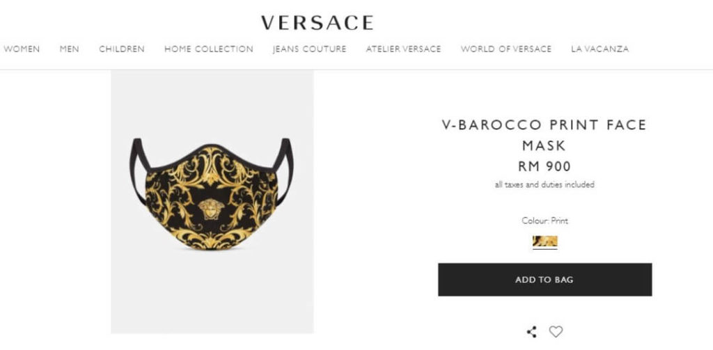 Versace-mask
