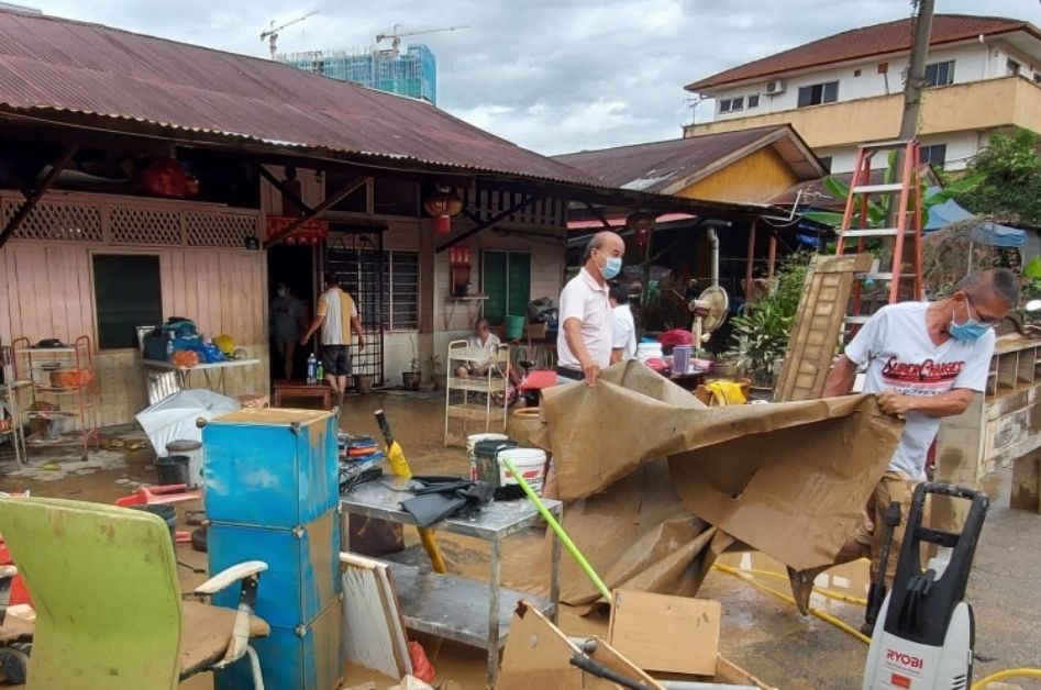 clearing after flood