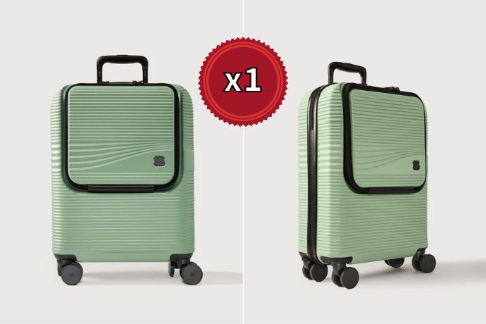 Bonia Tino Cabin Luggage Greyish Green Featured