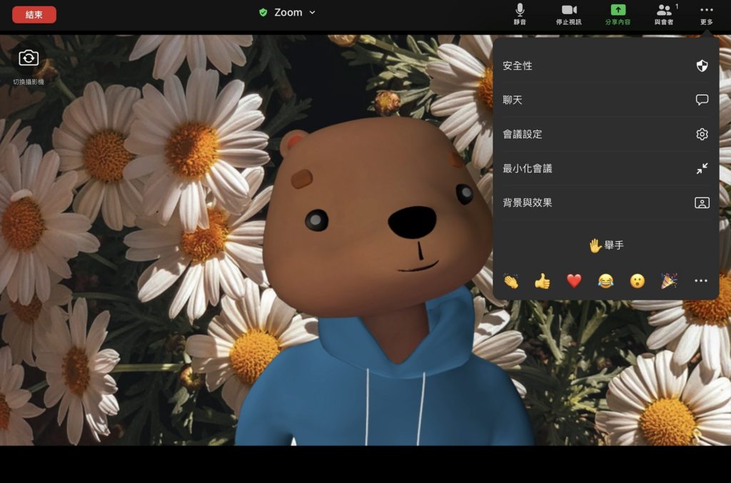 zoom-animal-filter-avatars-settings