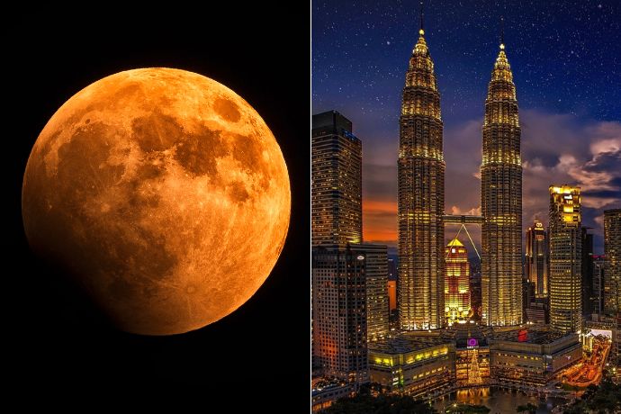 Largest Supermoon Over Malaysian Skies 14july 2022 Feature