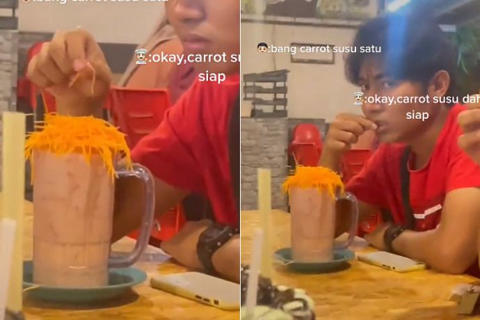 Ordering Carrot Susu But It Serves Carrot Dinosaur Tiktok Feature