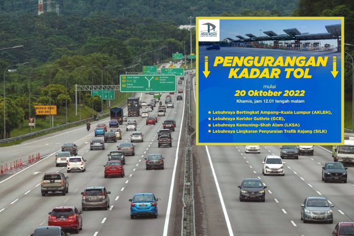 Prolintas Reduces Four Highway Toll Rates Since 20 Oct Feature