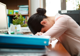 Napping On Desk Requires Caution