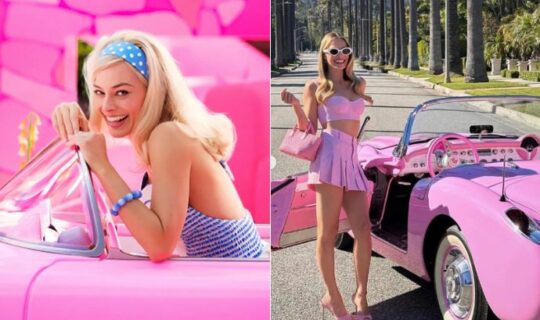 Margot Robbie Barbie Doll Inspiration Press Tour Outfits Feature