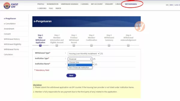 Step To Pay House Loan Instalment Using Epf Kwsp Account 2 1