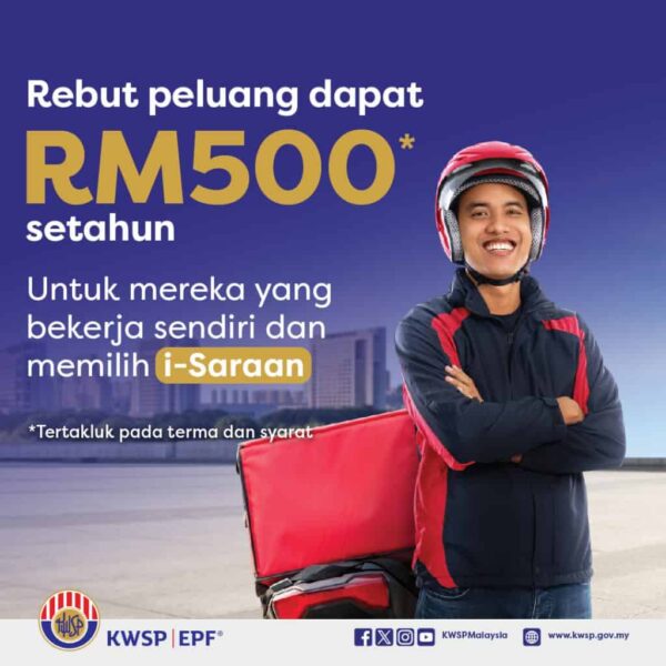 I-Saraan Kwsp rebate RM500