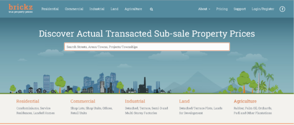 check sub sale property actual transacted prices website brickz