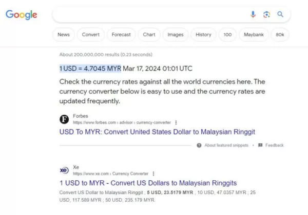 how to check ringgit currency converter when google turn off this function