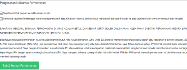 Program Perumahan Rakyat Sah Hantar