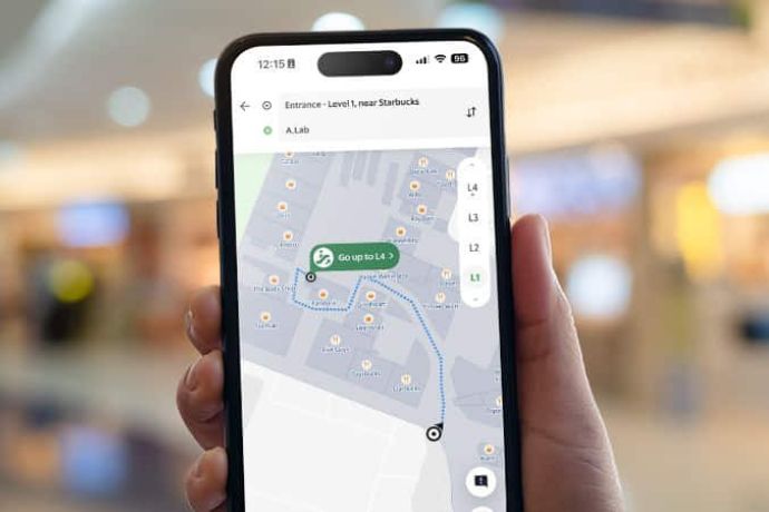 Grab App Indoor Map Features