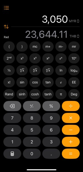 Iphone Calculator Currency Answer