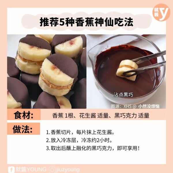Peanut Butter Chocolate Banana Bites