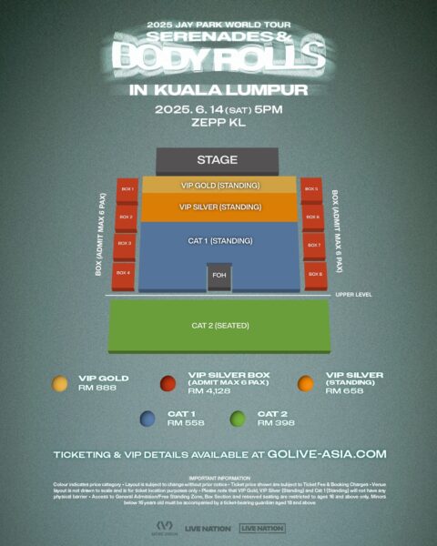 Jay Park Seat Plan