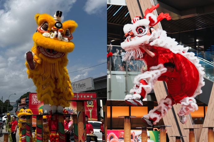Id you know the high pole lion dance was invented in malaysia