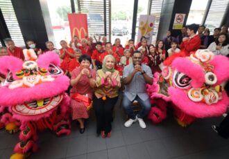 Mcdonalds malaysia bring the warmth of the lunar new year to old folks home