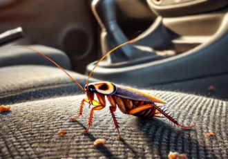Main photo method to kill cockroach in car