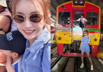 Chenyanxi with son travel