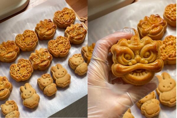 🥮 Cantonese Style Salted Egg Yolk Lotus Paste, Pineapple & Black Sesame Mooncakes