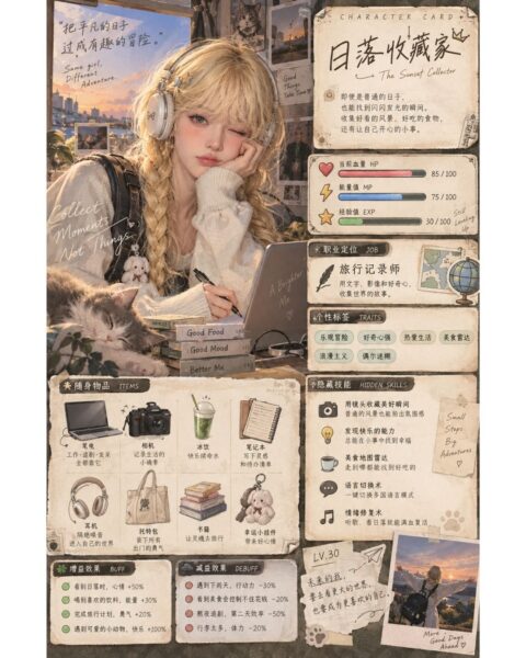 AI Generates Your Personalized Character Card winter