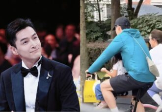 Hu Ge Takes His Wife and Daughter on a Family Bike Ride